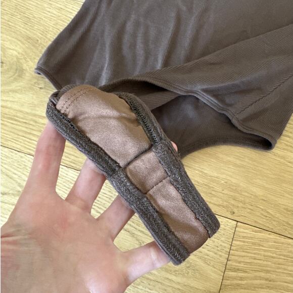 Lovers + Friends - Ellen High Neck Thong Bodysuit in Brown - Picture 2 of 4